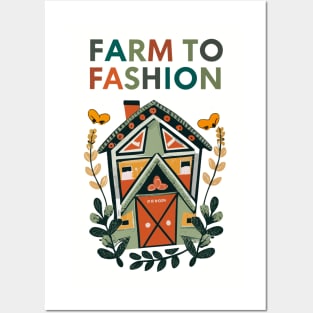 Farm to Fashions Country Yeehaw - Homestead Fashions Funny Posters and Art